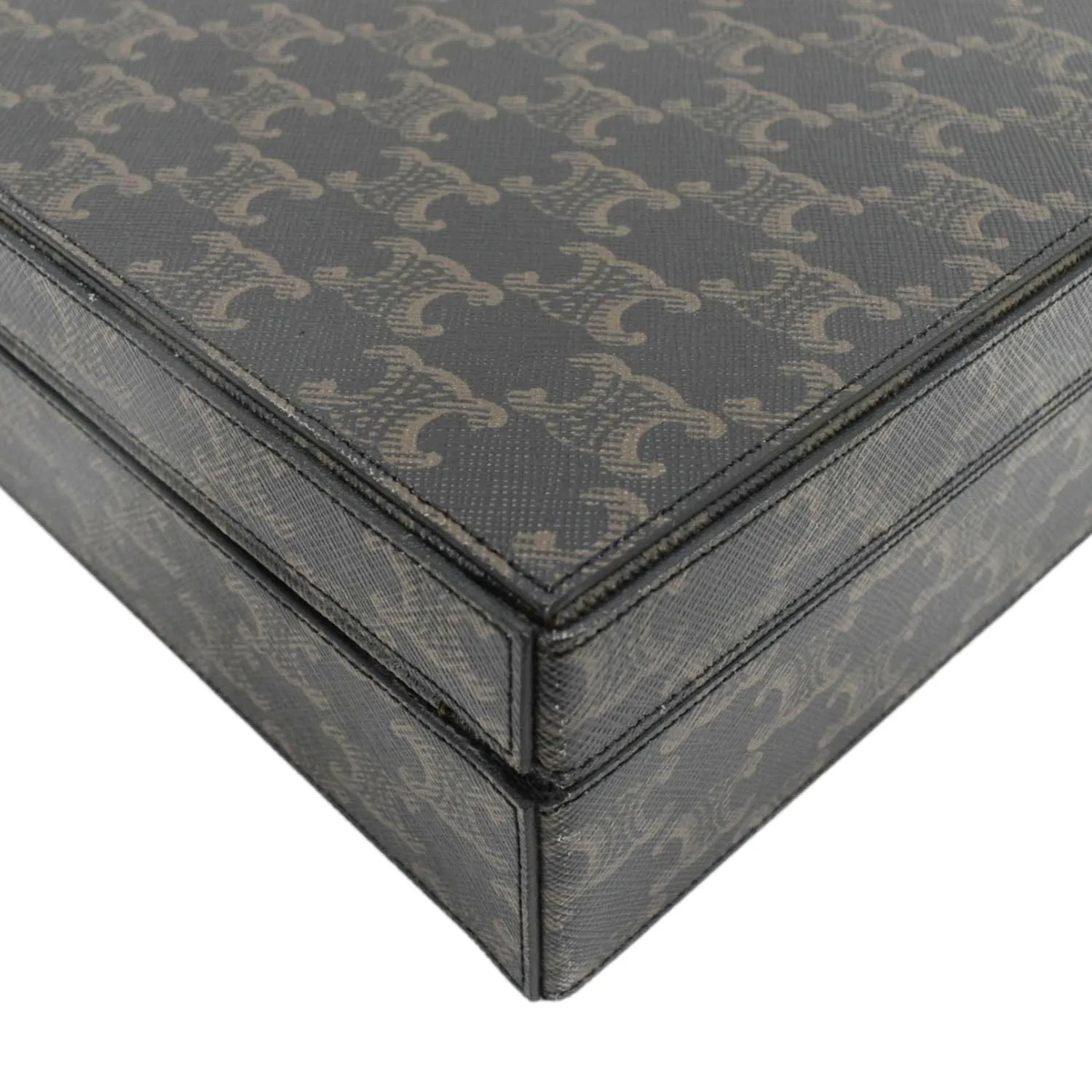 CELINE Triomphe Canvas Stationery Case Brown