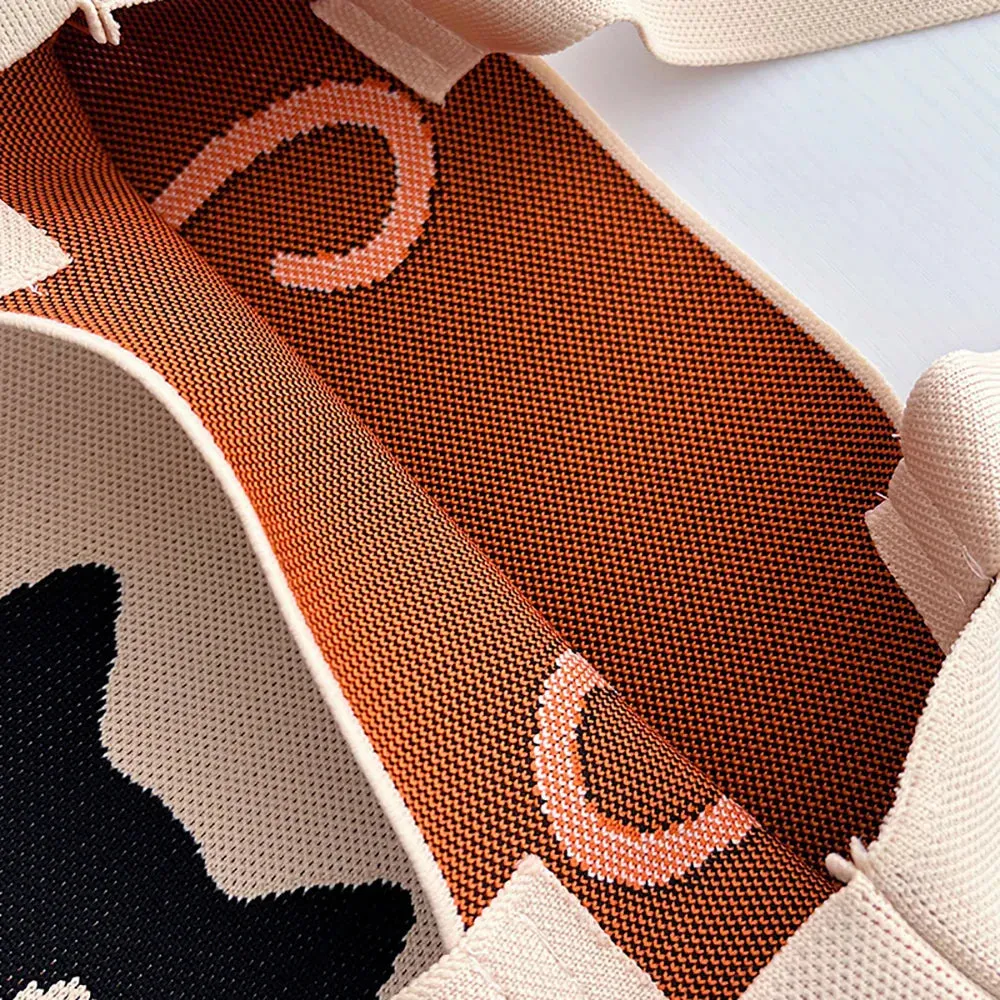 Chic Printed Knit Eco Totes - 32 Styles