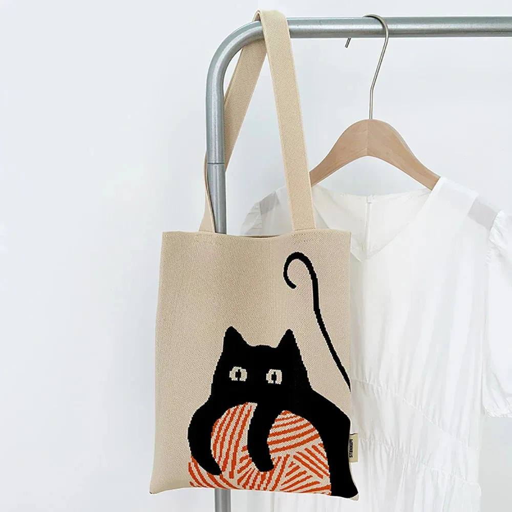 Chic Printed Knit Eco Totes - 32 Styles