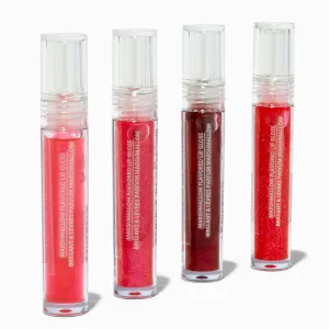 Claire's Red Glitter Lip Gloss Set | 4 Pack