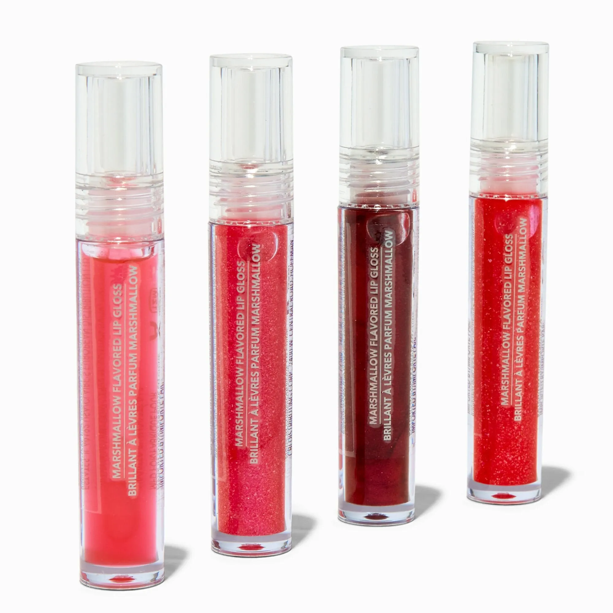 Claire's Red Glitter Lip Gloss Set | 4 Pack