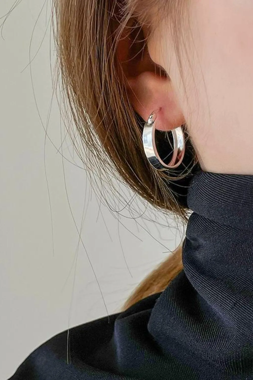 Classic Gold-Plated Huggie Earrings