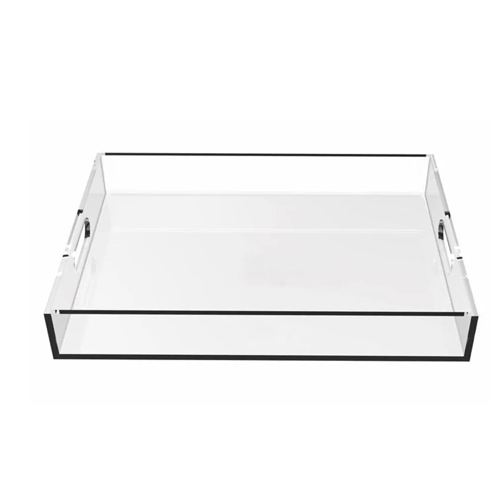 Clear Rectangle Acyrlic Serving Tray
