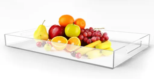 Clear Rectangle Acyrlic Serving Tray