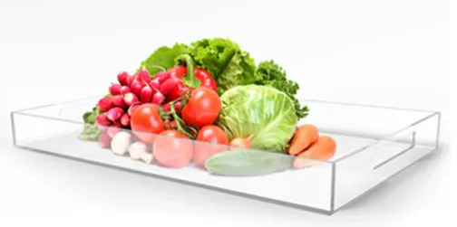 Clear Rectangle Acyrlic Serving Tray