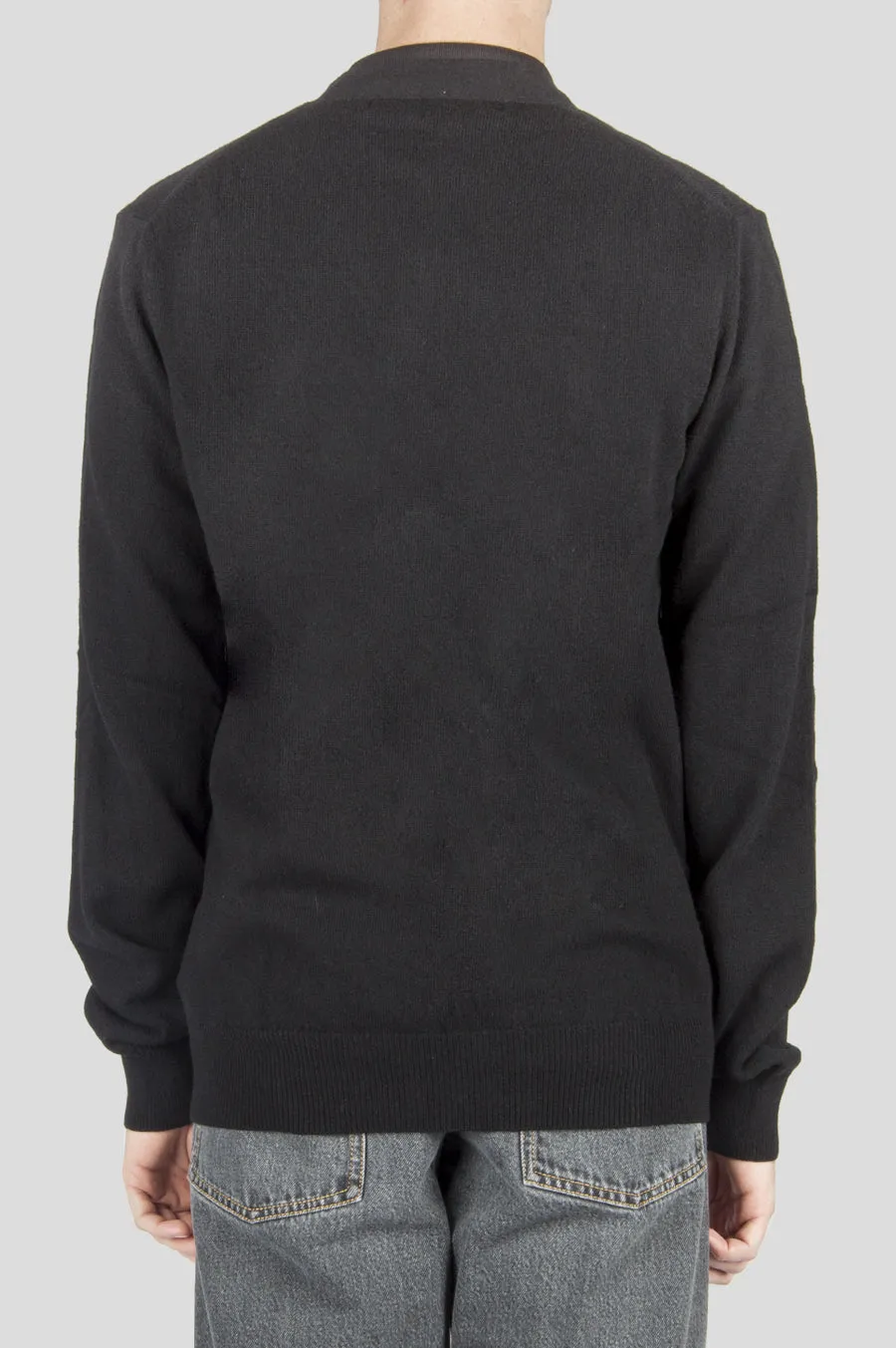 COMME DES GARCONS PLAY CARDIGAN BLACK WHITE HEART