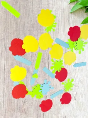 Confetti Elmo Themed Mixed Colors.
