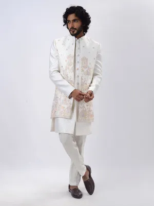 Cream Indowestern | TULA