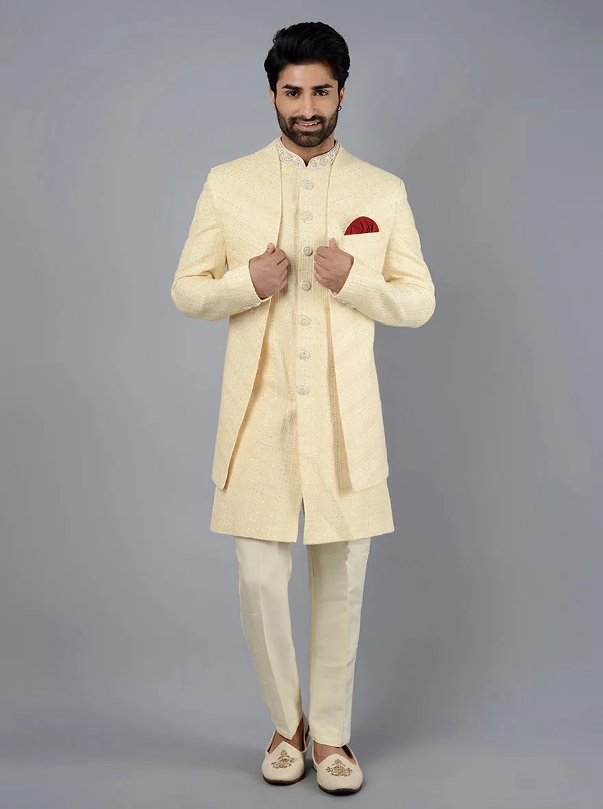 Cream Indowestern | TULA