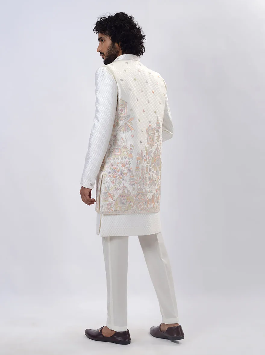 Cream Indowestern | TULA