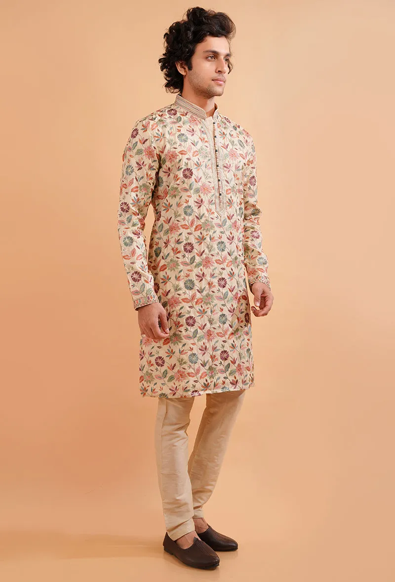 Cream Kurta Pajama | TULA