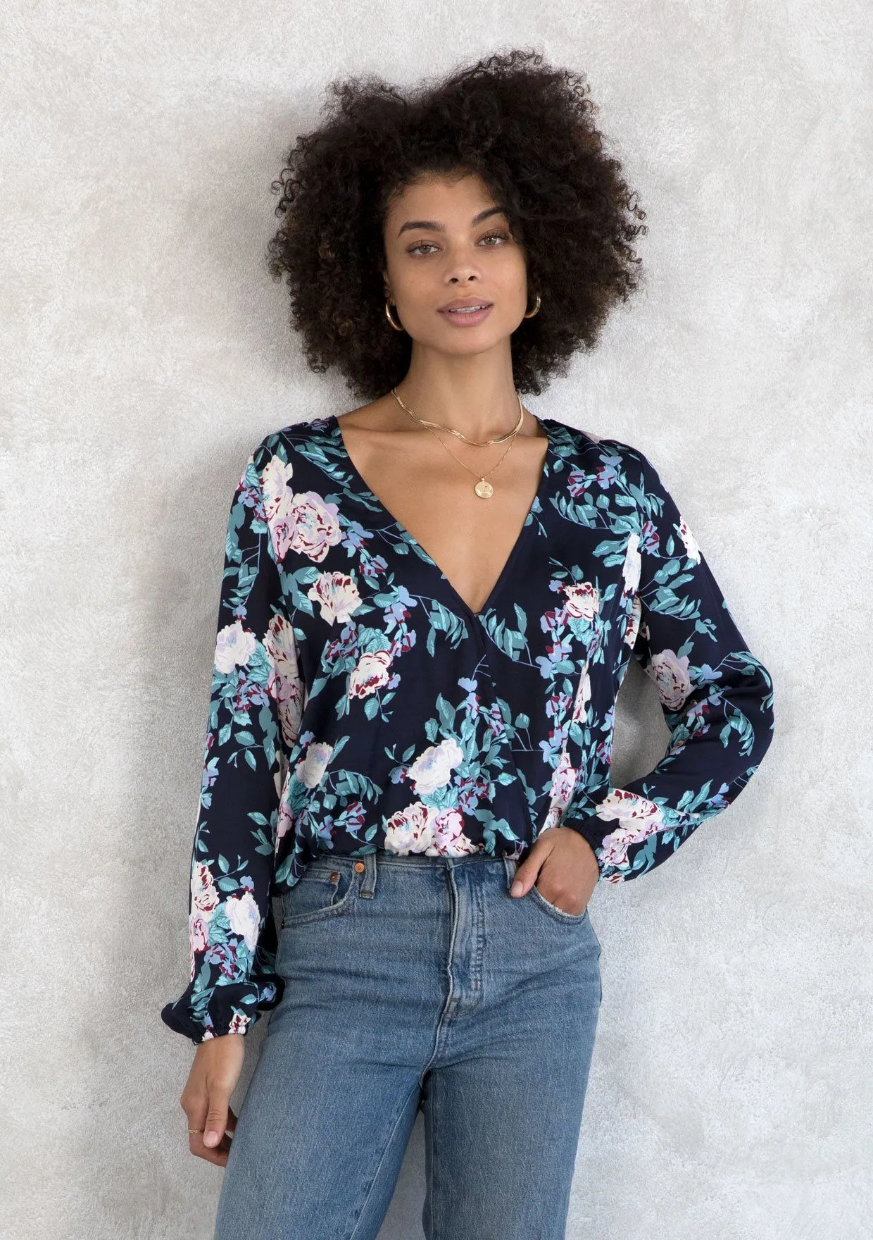 Crush Surplice Top