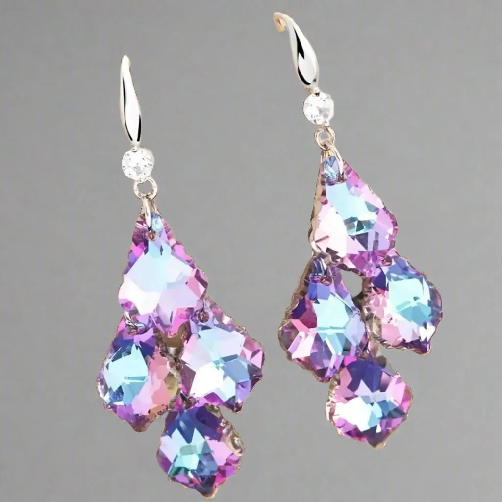 Crystal Tassels Earrings