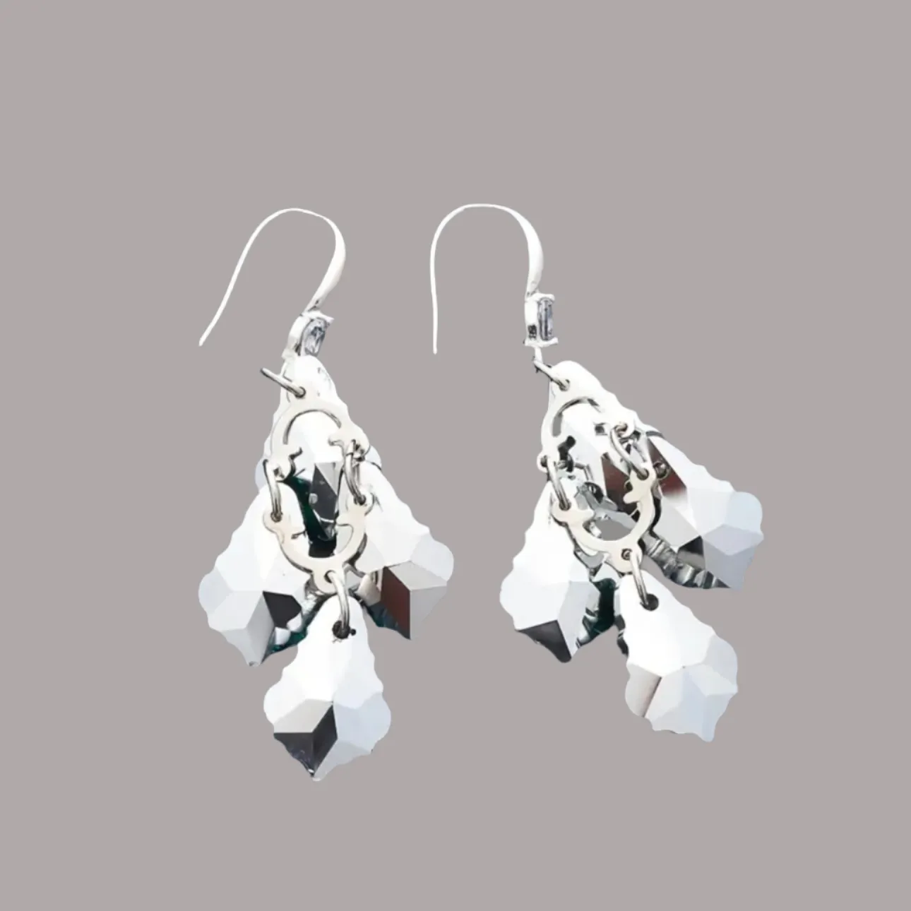 Crystal Tassels Earrings