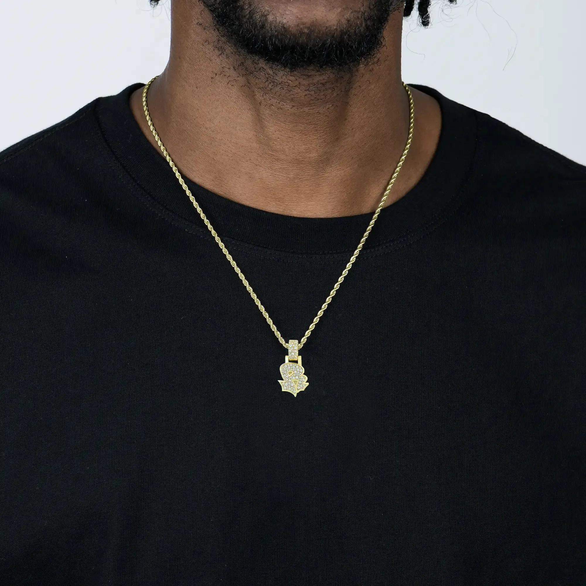 Custom Graffiti Font Letter Pendant - 20mm
