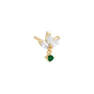 Dangling Triple Marquise Stud Earring