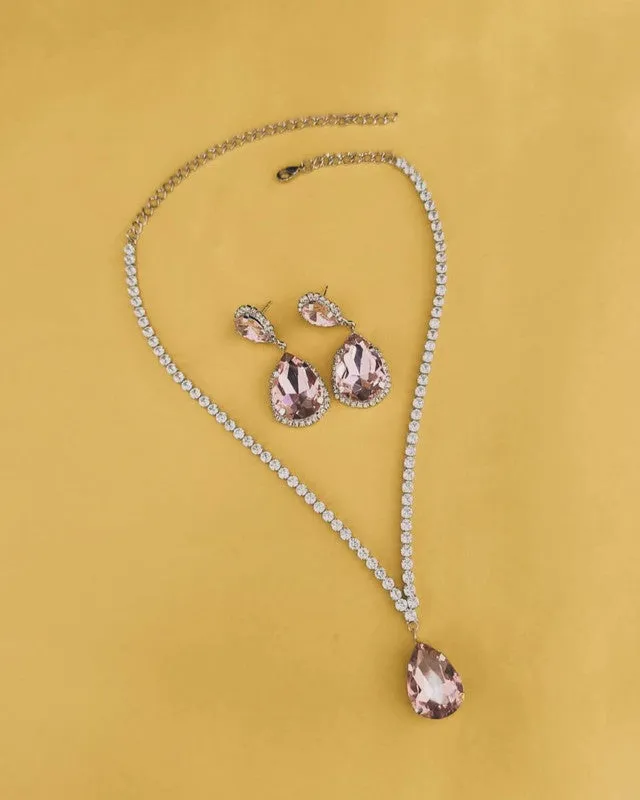 Deepika Padukone Designer American Diamond Nacklace Set