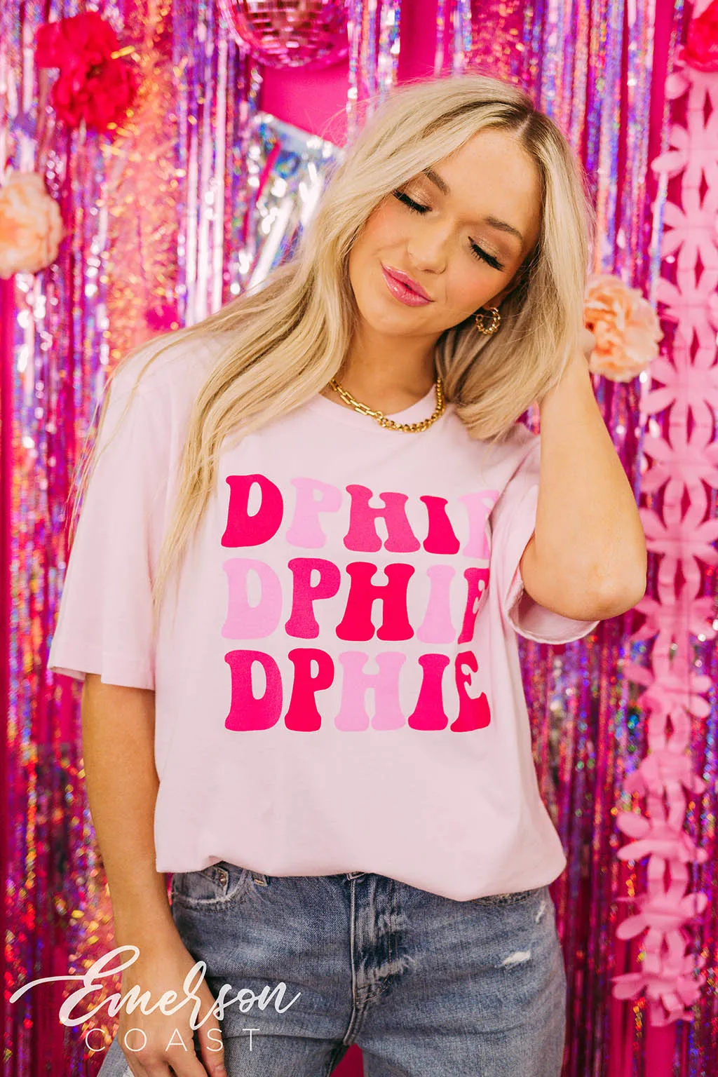 Delta Phi Epsilon Recruitment Monochromatic Tee
