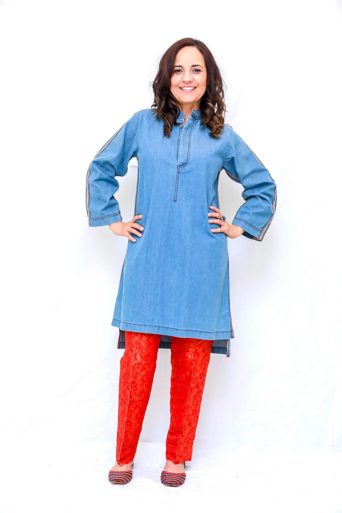 Denim Cotton Shirt - Nishaat