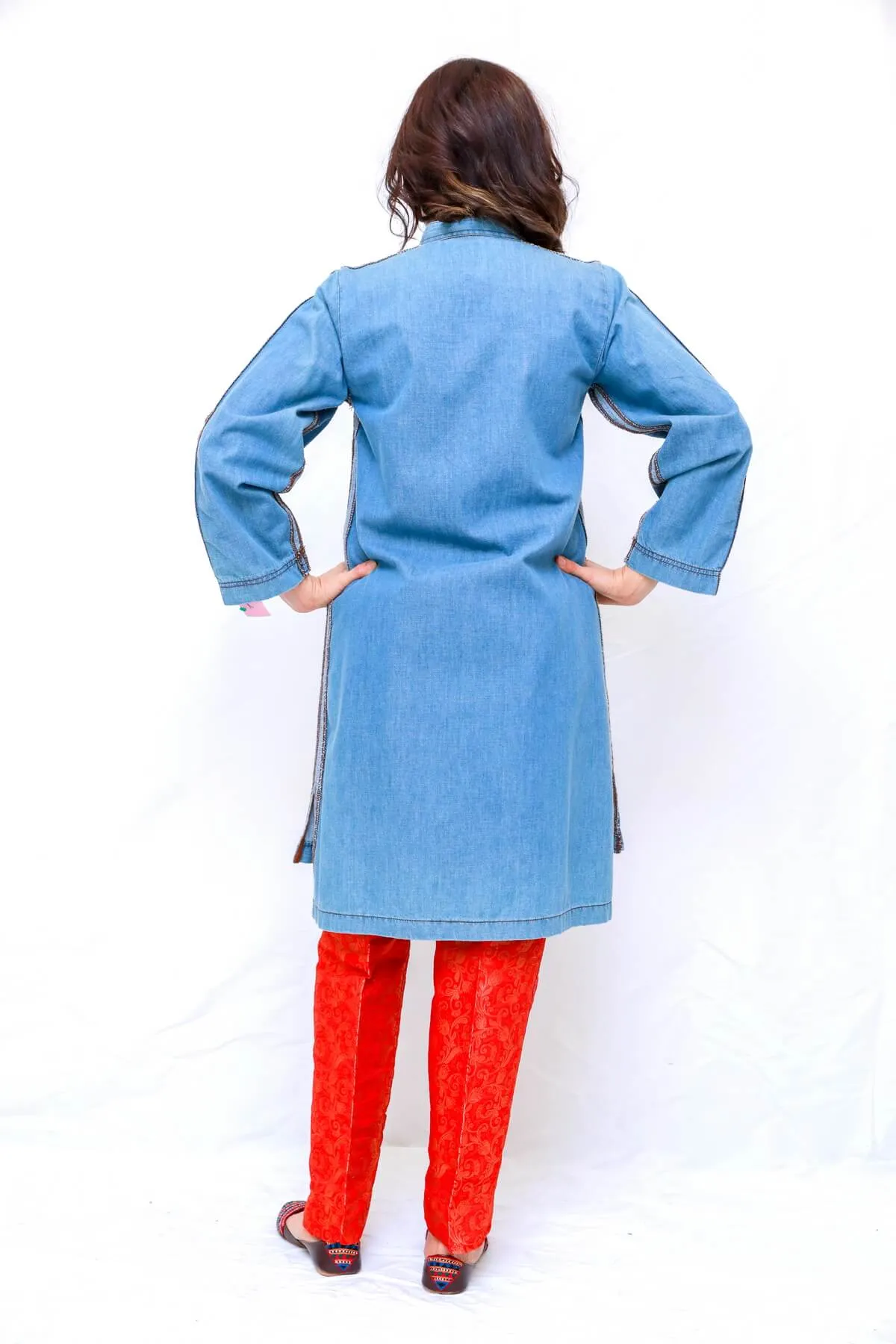 Denim Cotton Shirt - Nishaat