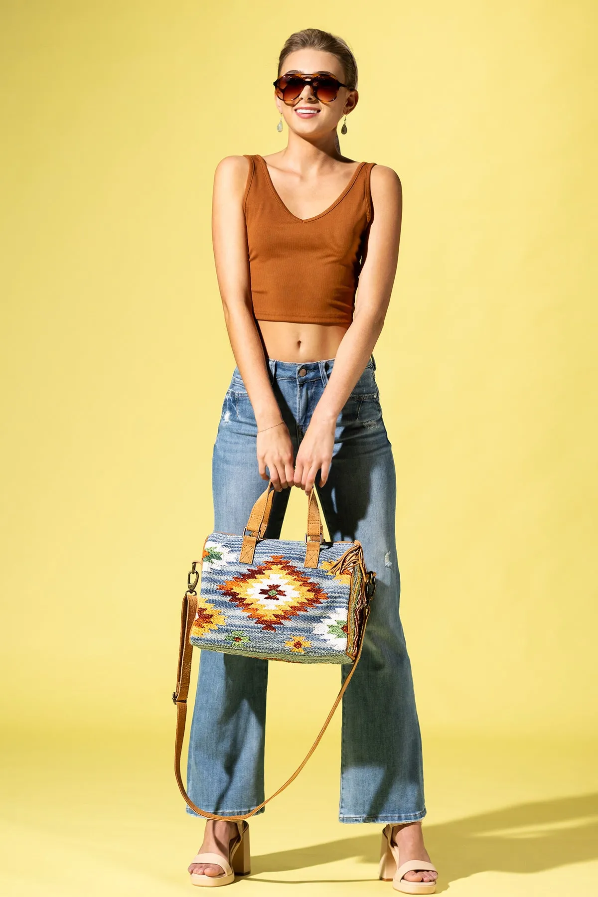 Denim Dusk Boston Bag
