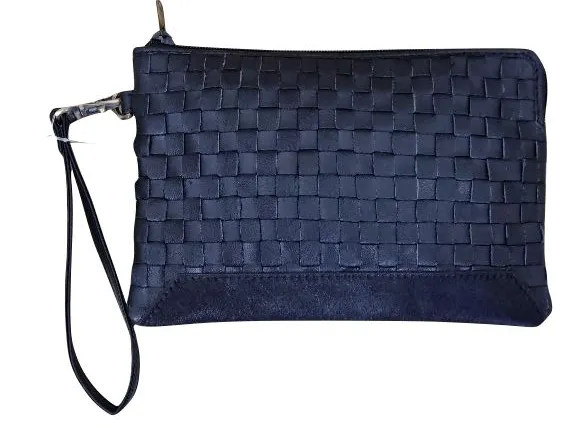 Detroit Black Hairon and Black Handwoven Leather