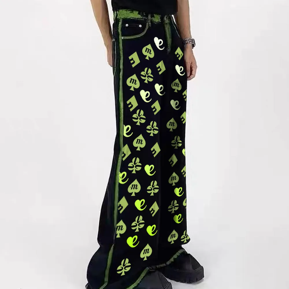 DF High Street Light Luxury Green Tone Jeans