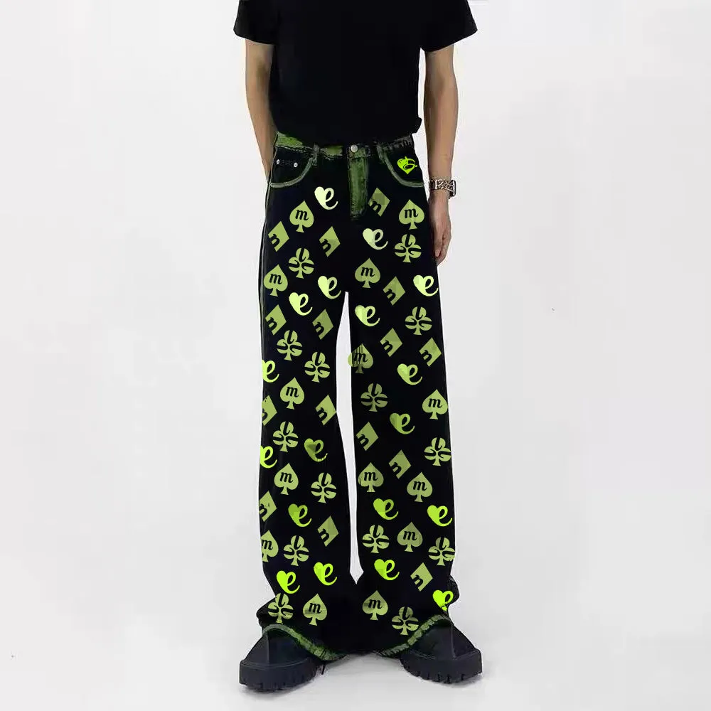 DF High Street Light Luxury Green Tone Jeans