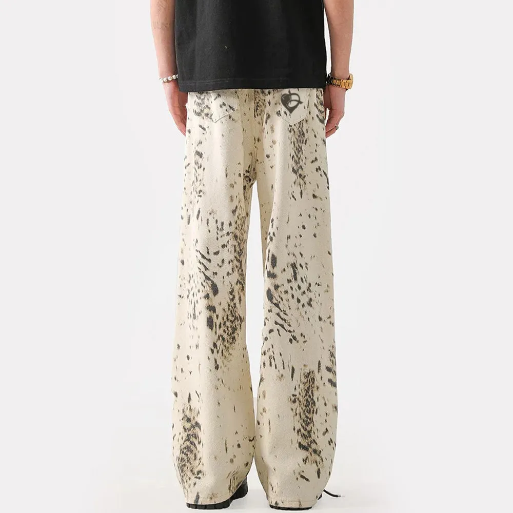 DF Khaki Ink Splash Jeans