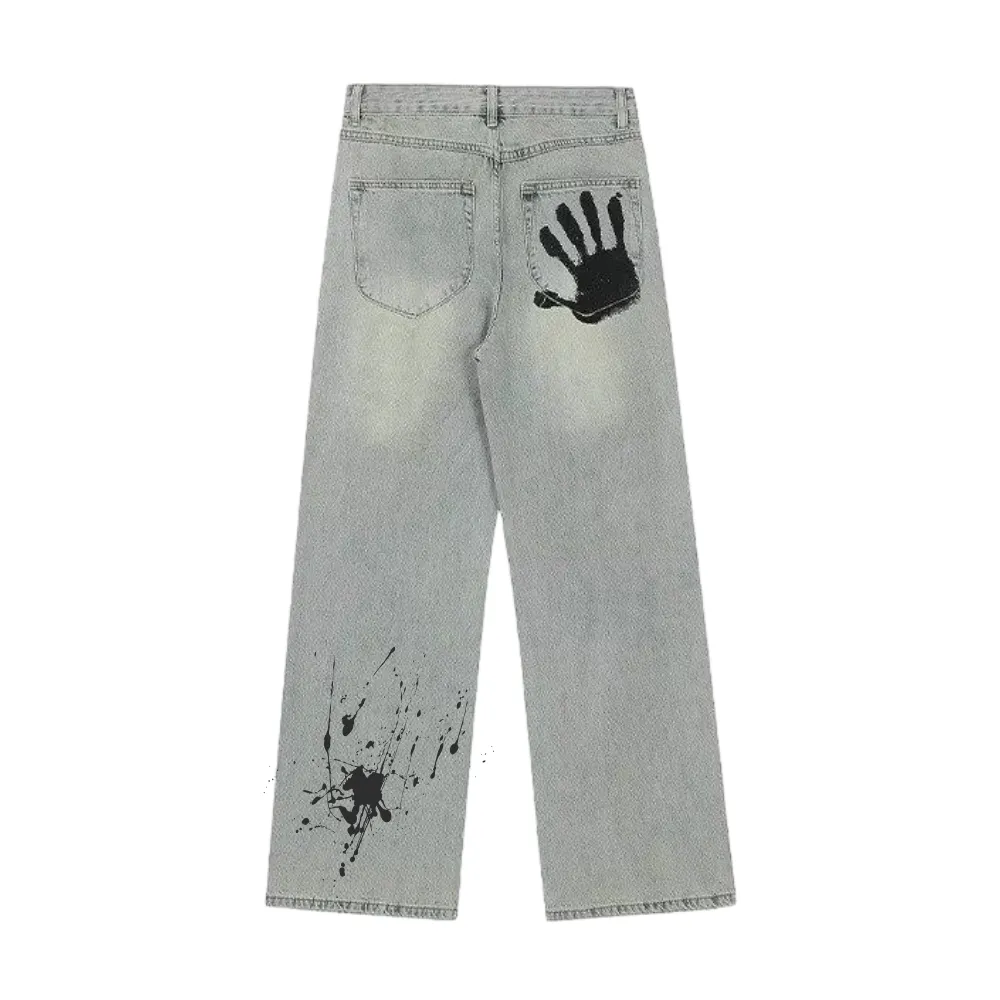 DF| Palm Print Jeans