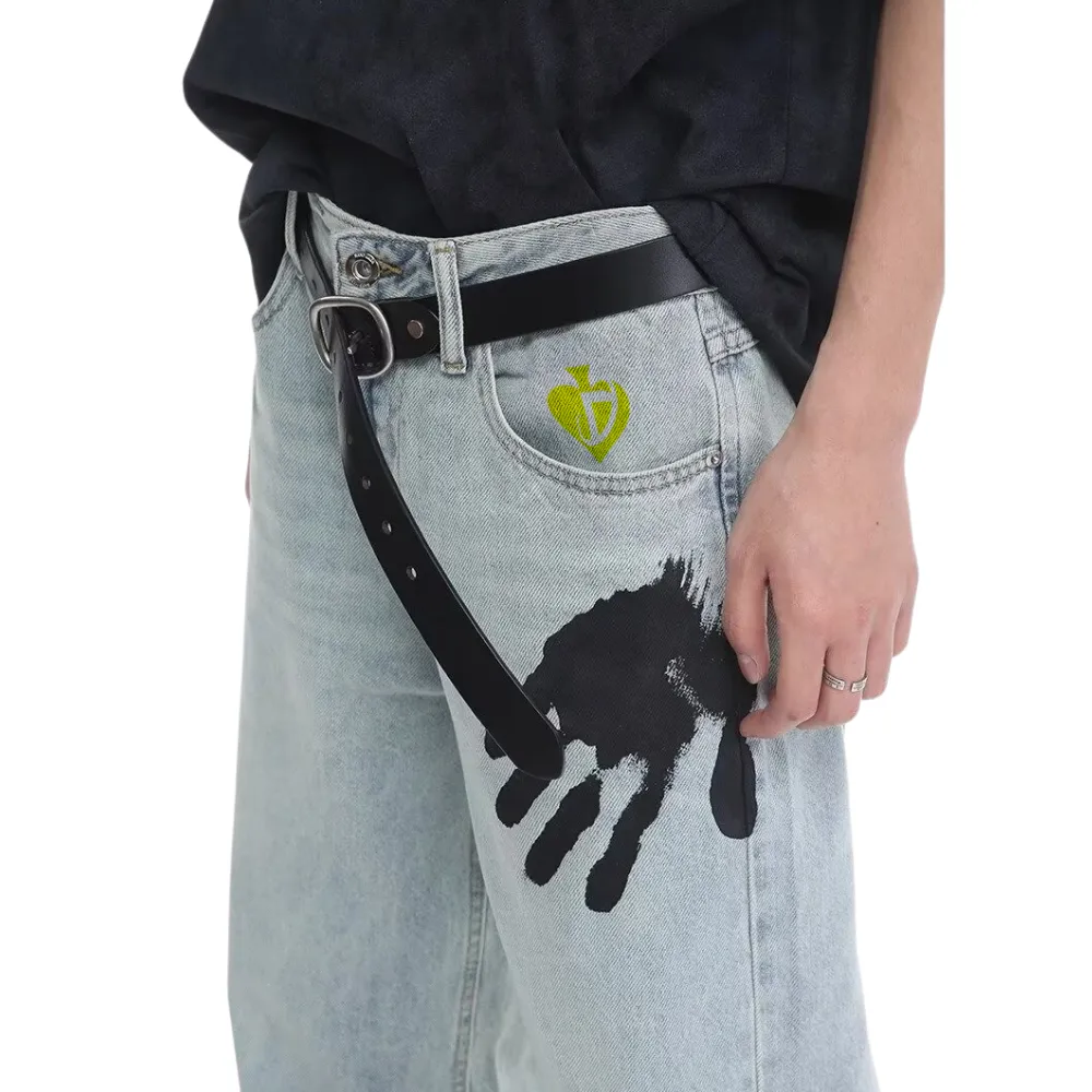 DF| Palm Print Jeans