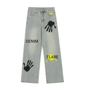 DF| Palm Print Jeans