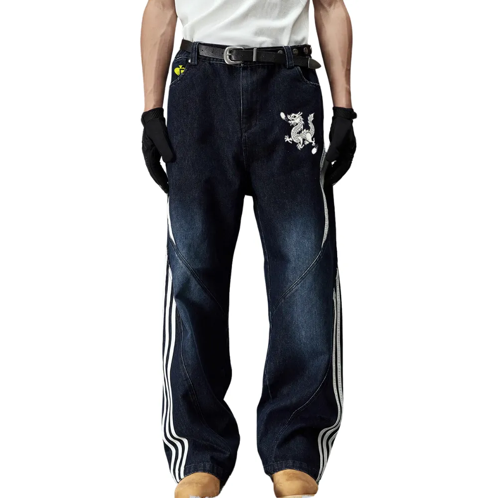 DF| Sport Striped Dragon Jeans
