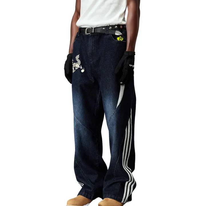 DF| Sport Striped Dragon Jeans