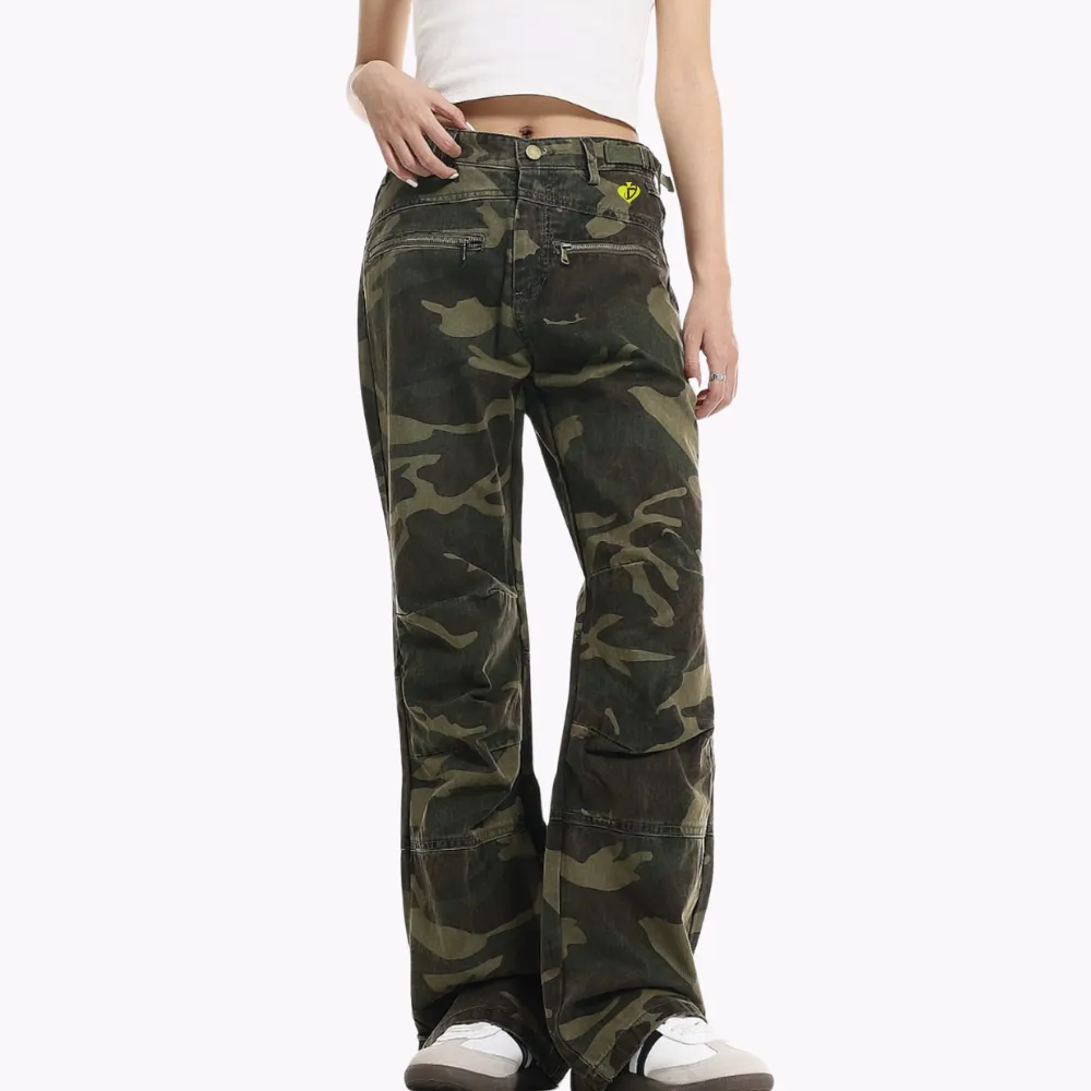 DF|Camo Zip Pockets Jeans