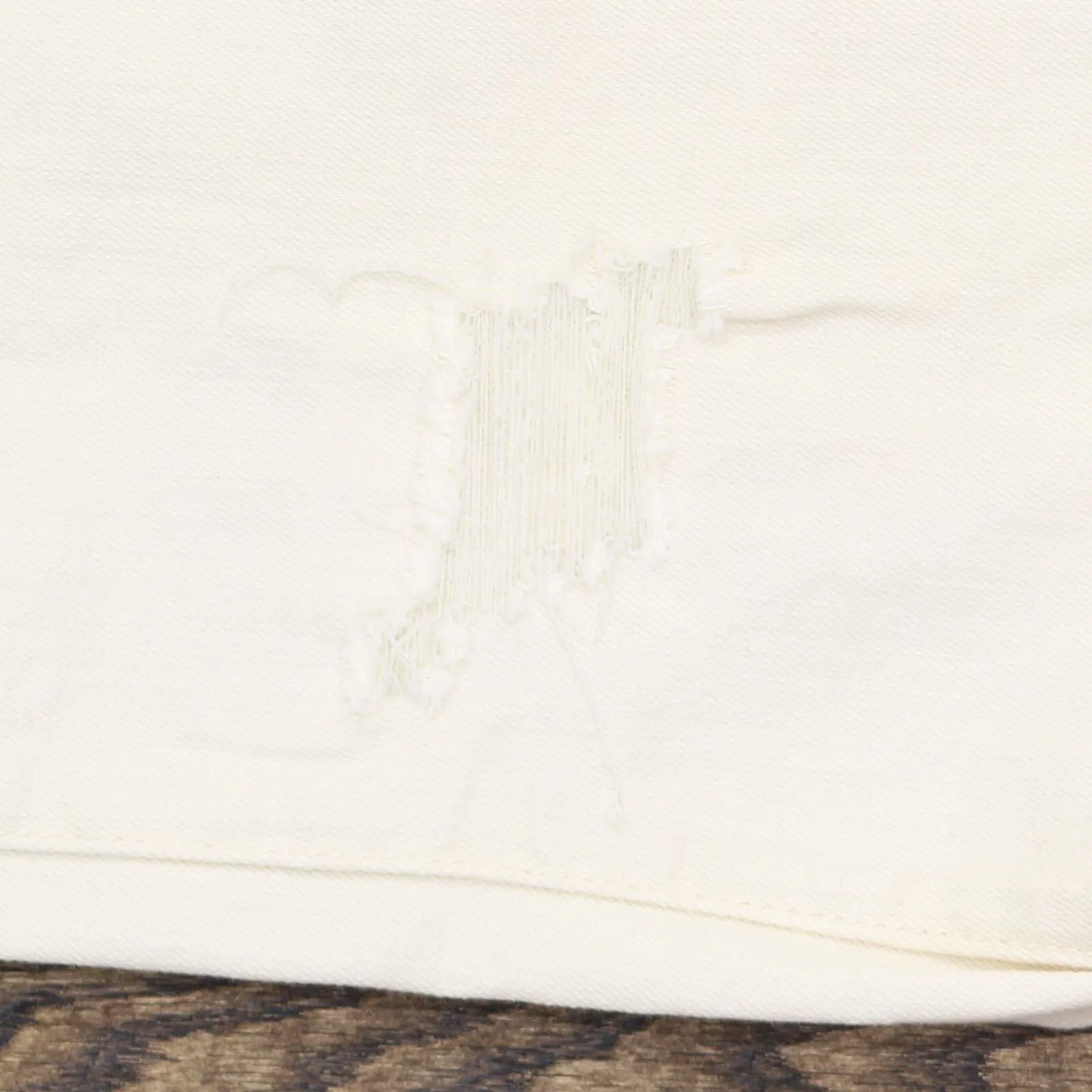 DG2 by Diane Gilman Petite Virtual Stretch Destructed Skinny Jeans Cream 10P