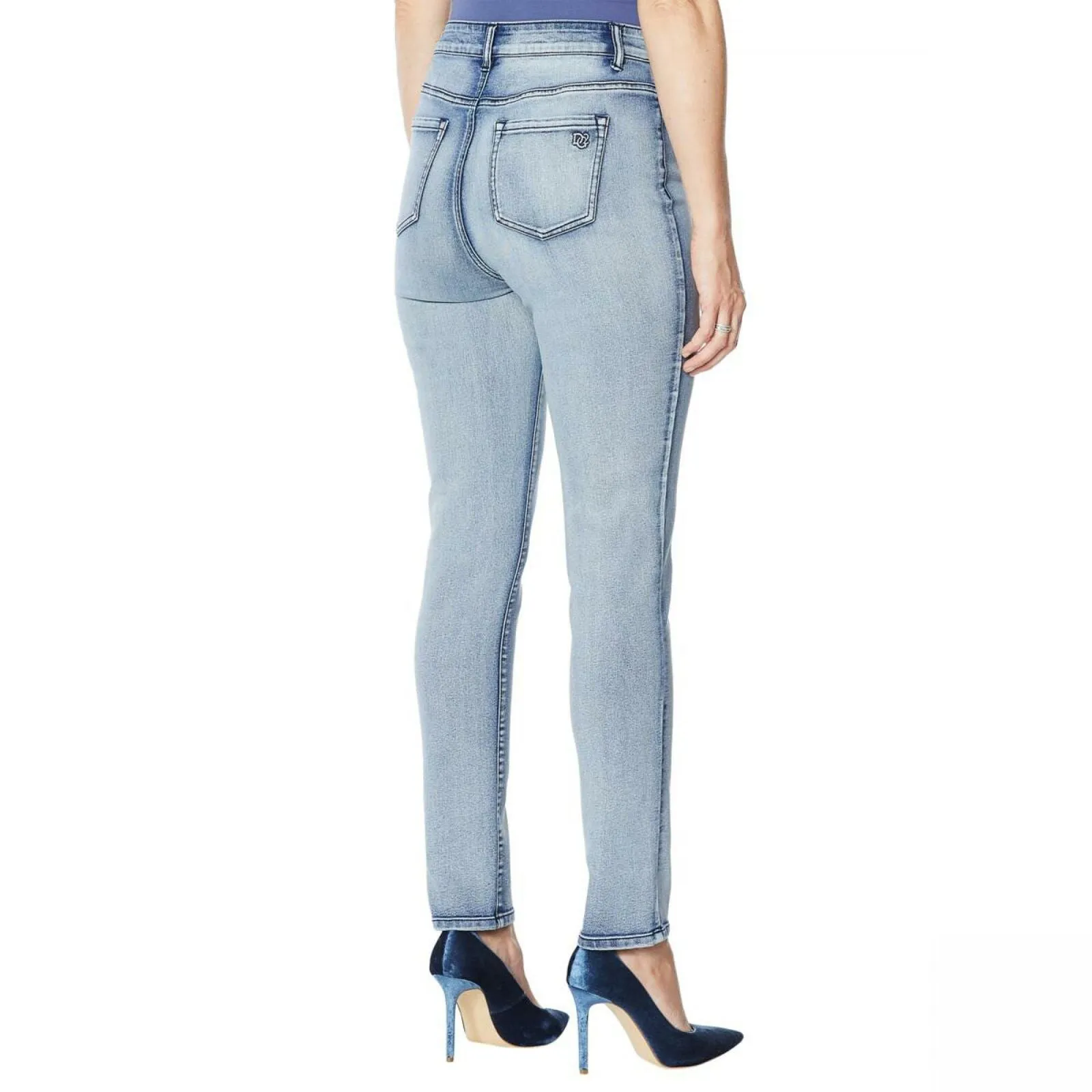 DG2 by Diane Gilman Women's Petite Sorbet Denim Pull-On Skinny Jeans
