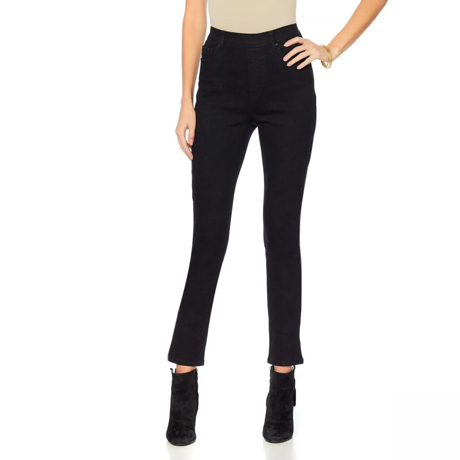 DG2 by Diane Gilman Women's Plus Size Classic Stretch Denim Jeggings