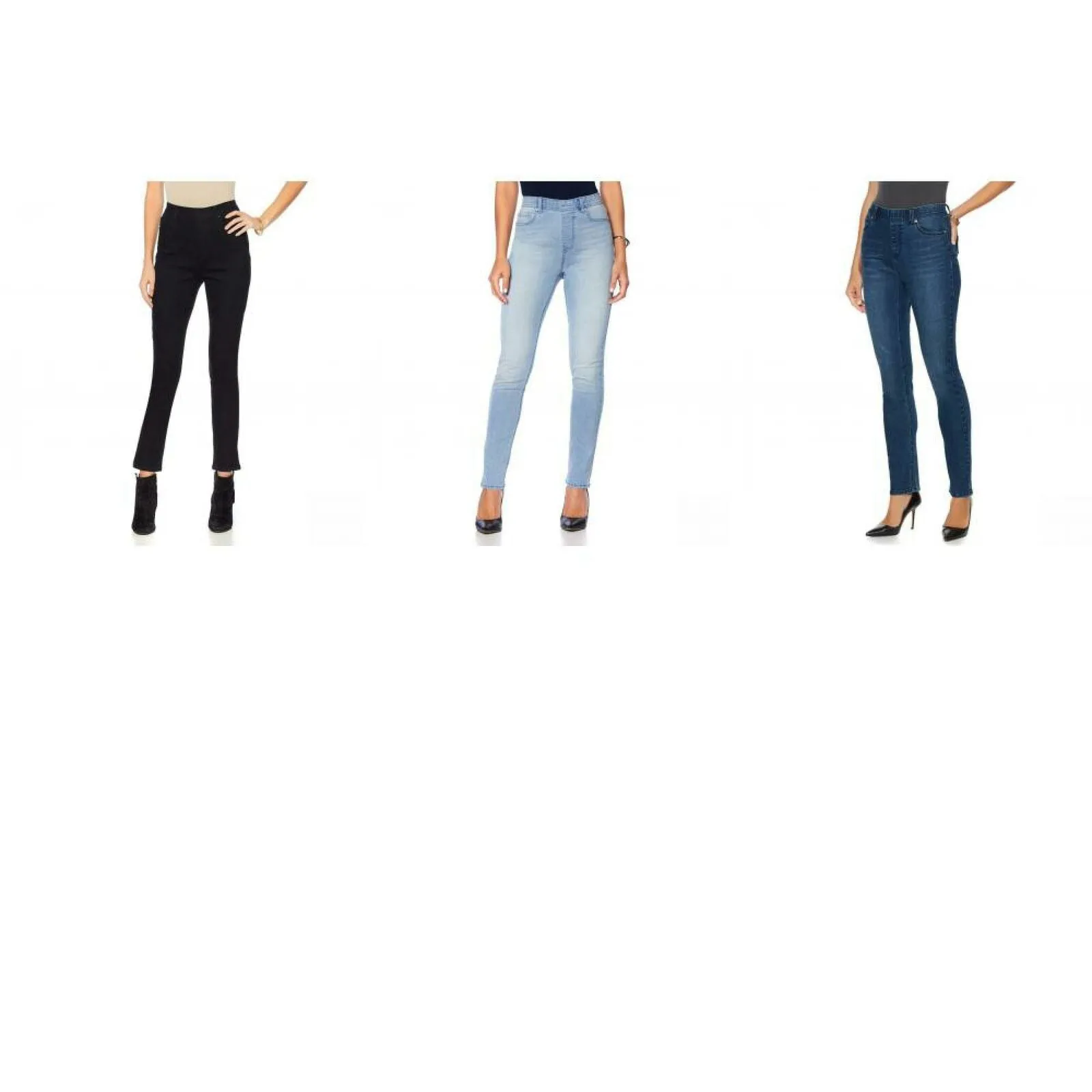 DG2 by Diane Gilman Women's Plus Size Classic Stretch Denim Jeggings