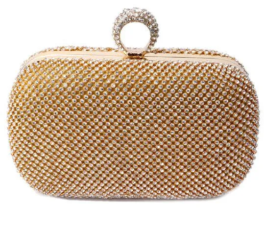 diamond-studded evening bag evening bag with a diamond bag women's rhinestone banquet handbag day clutch female 3 Color