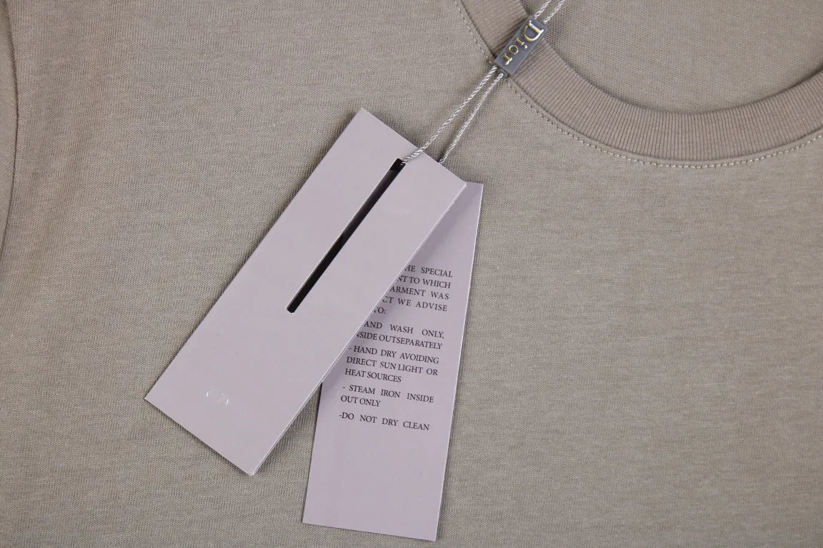 Dior Double D Logo T-Shirt (Khaki)