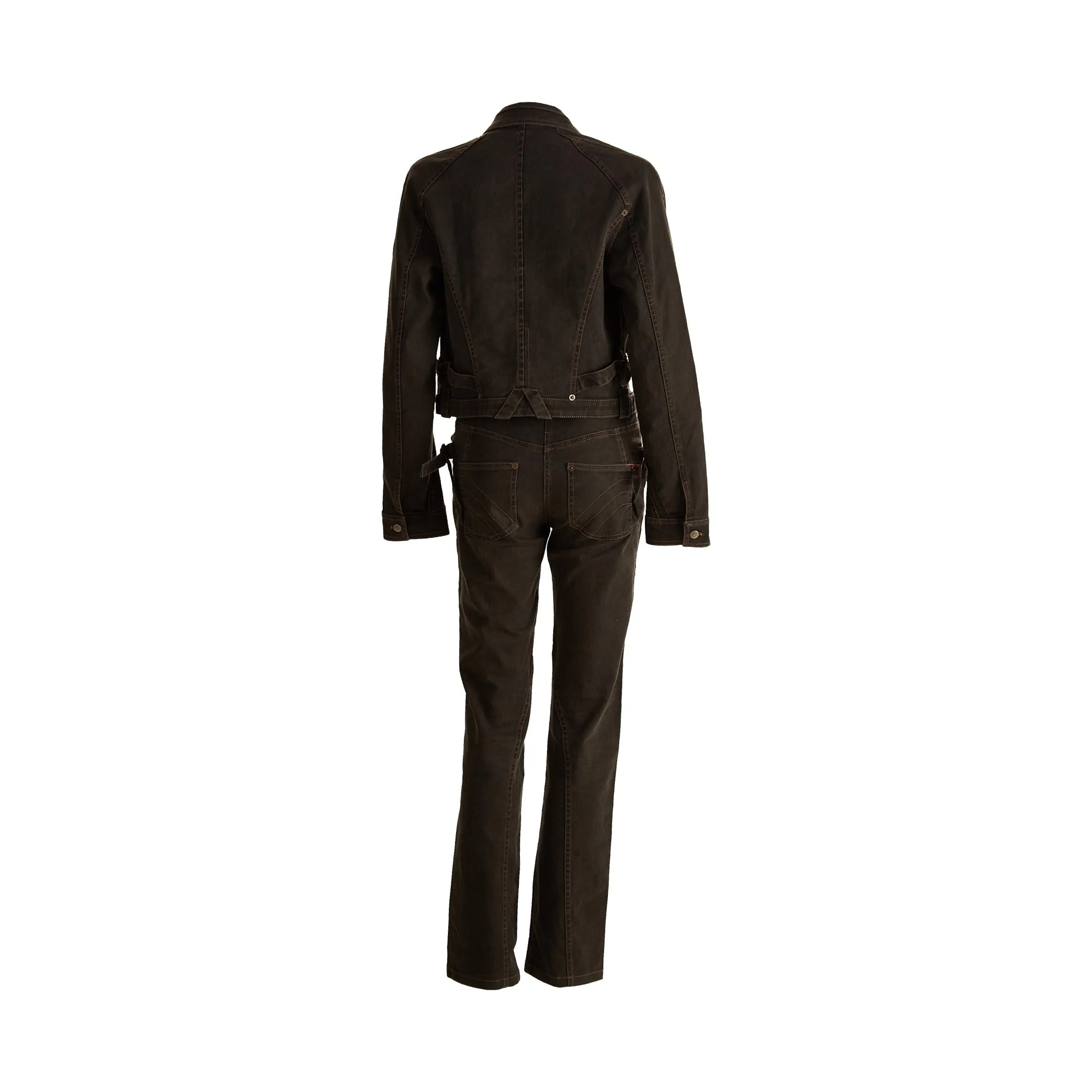 Dior Grey Contrast Stitch Denim Set