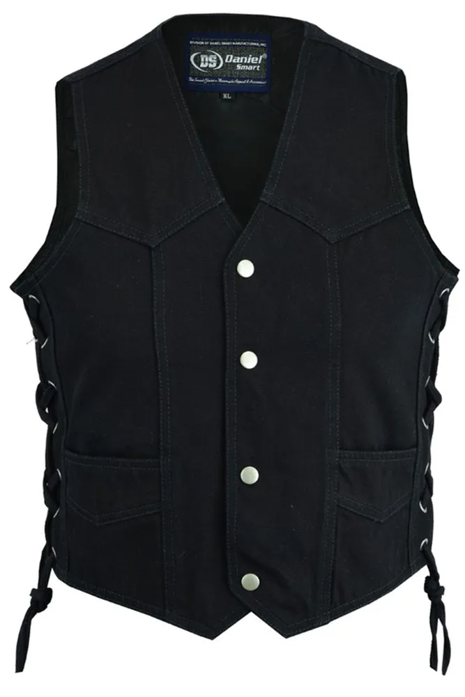 DM9726 Kids Denim Side Lace Vest