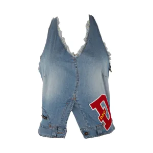 Dolce & Gabbana Denim Halter Top