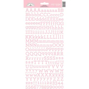 Doodlebug - My Type Alphabet Stickers - Cupcake