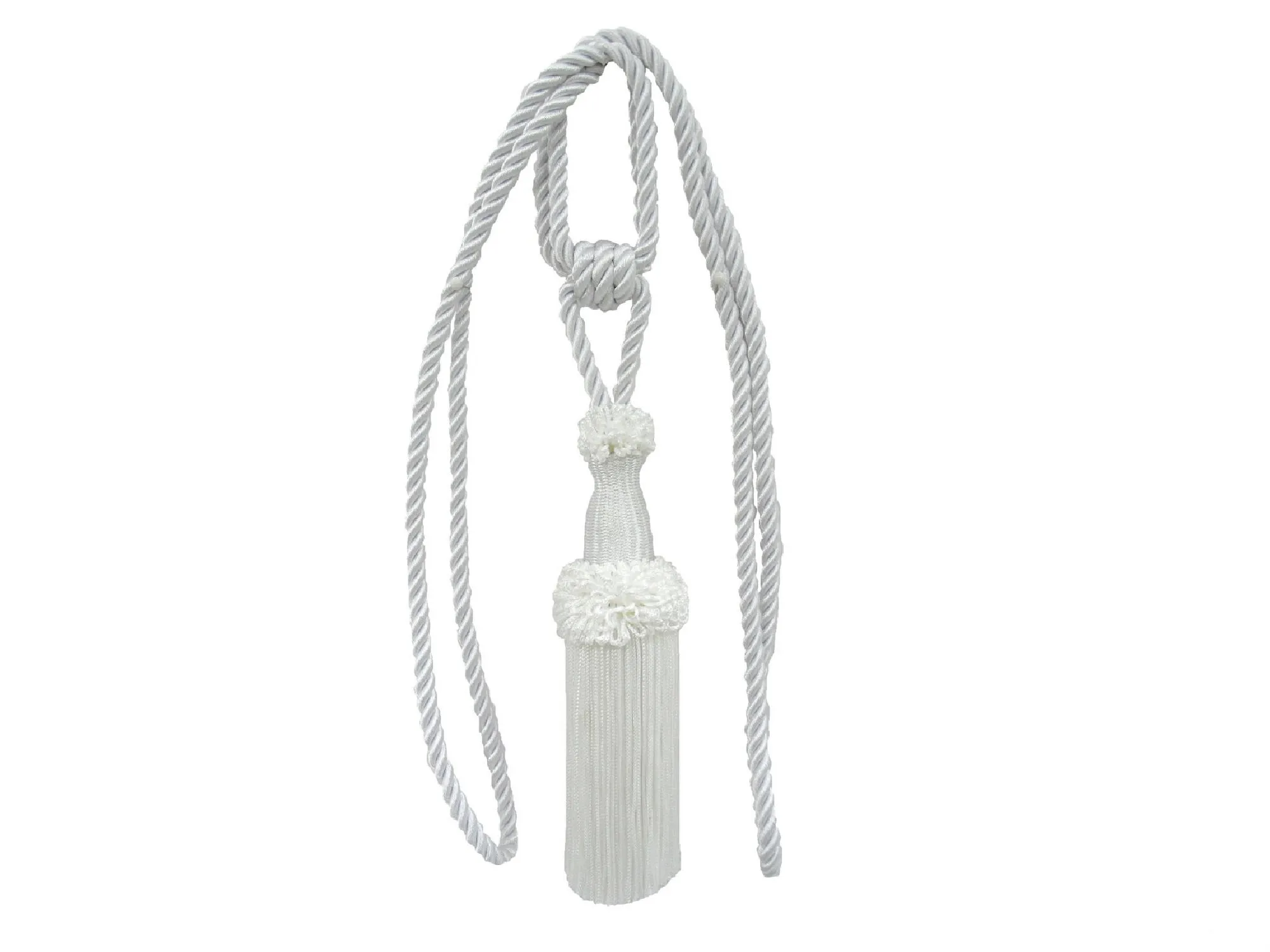 DRAPERY TIEBACK - BRIGHT WHITE
