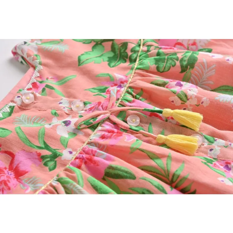 Dress Tapalpa Sienna Flamingo - Louise Misha