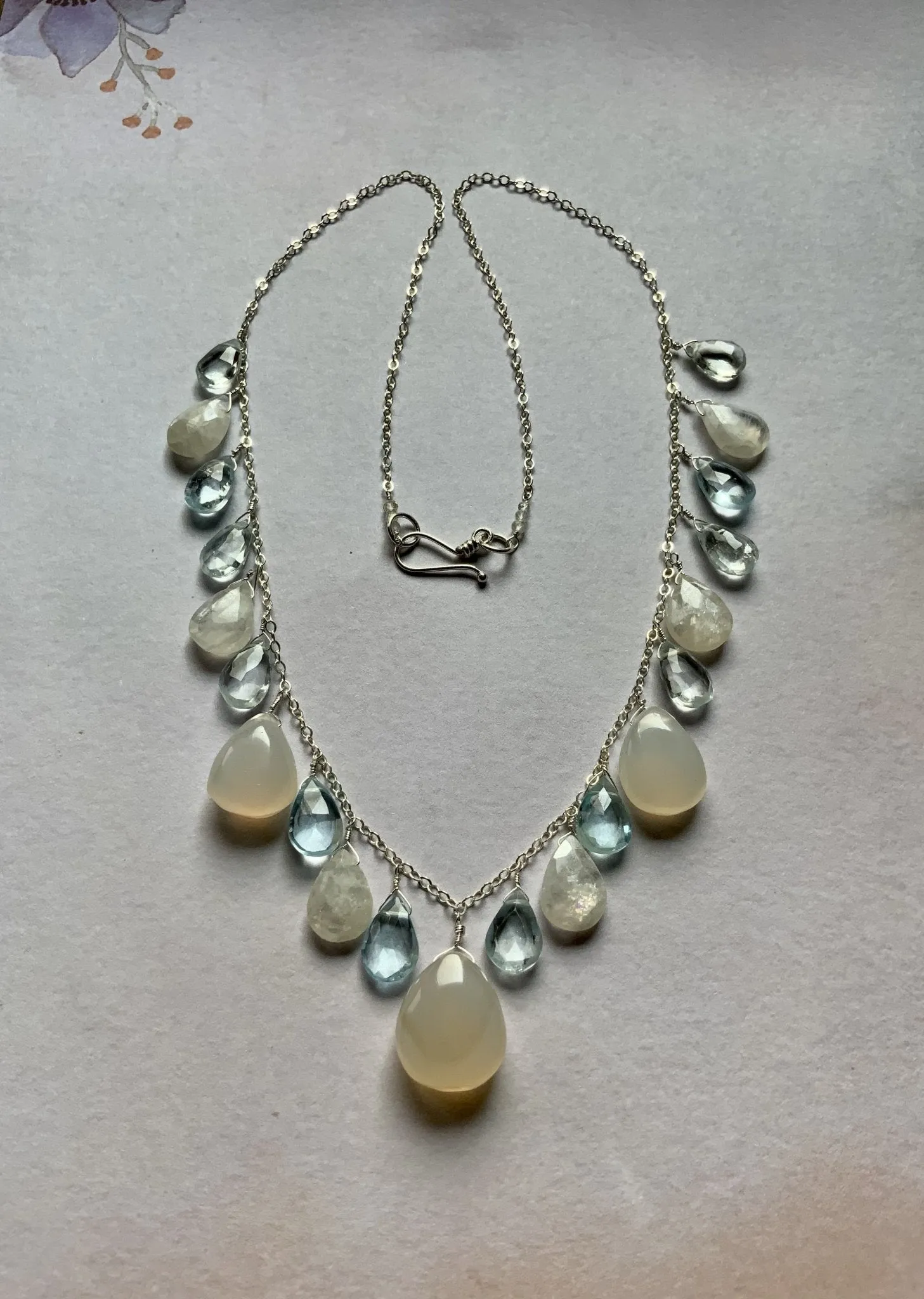 Drops of Ice Necklace One of A Kind