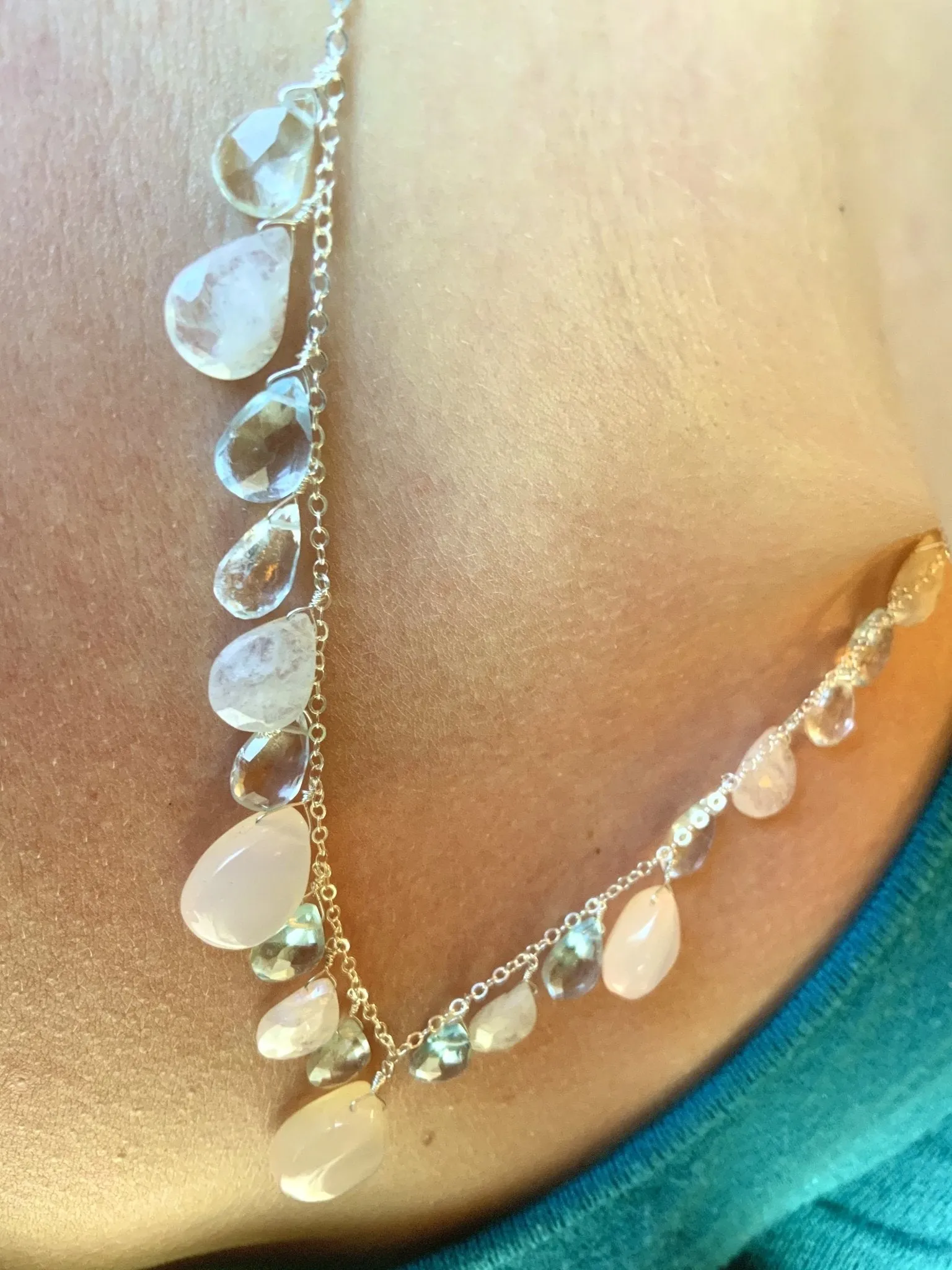 Drops of Ice Necklace One of A Kind