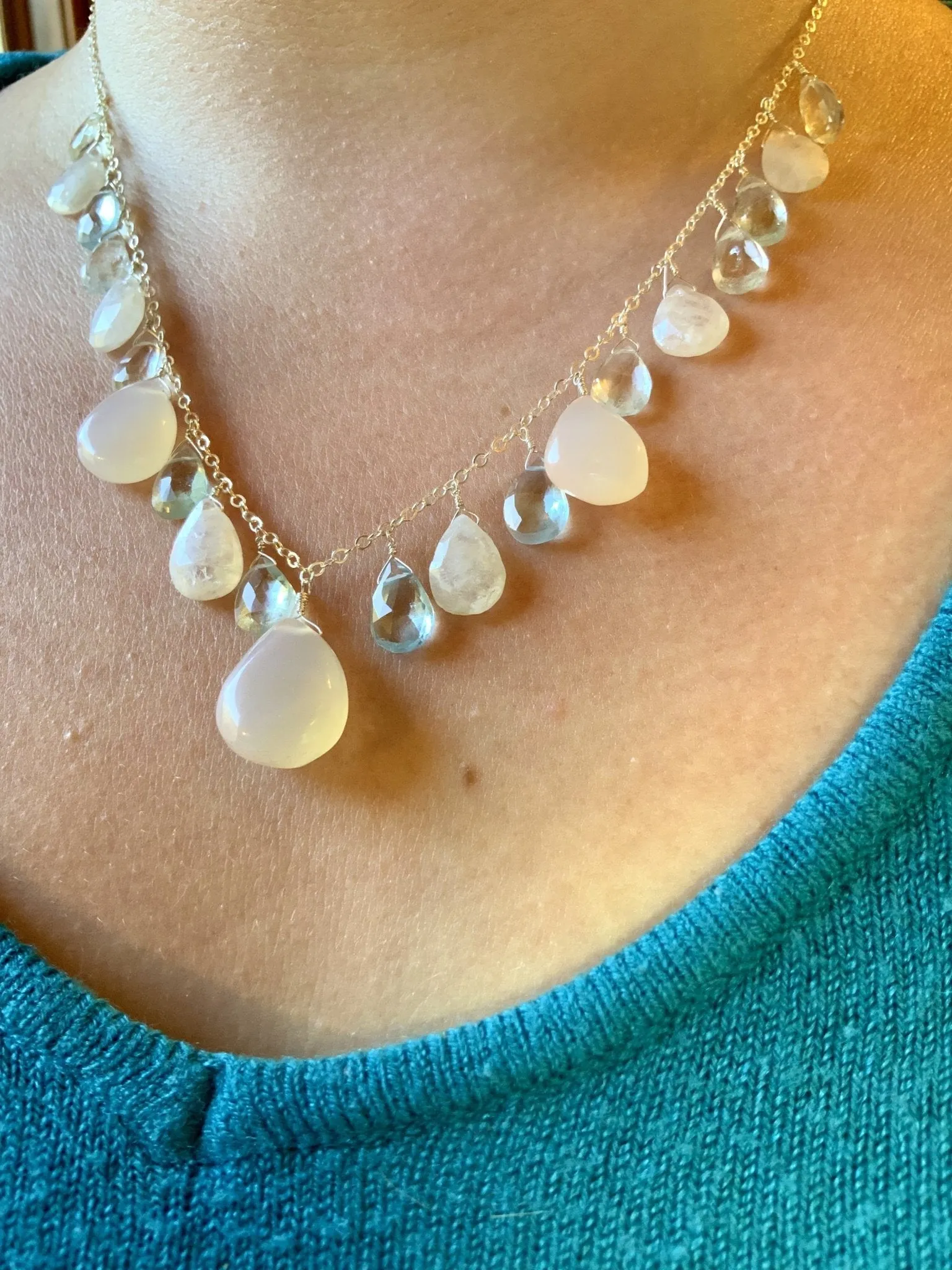Drops of Ice Necklace One of A Kind